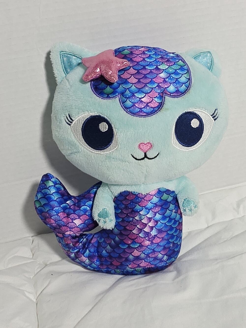 Gabby's Dollhouse MerCat Stuffed Animal Mermaid Cat Plush Soft Toy 8" Retired